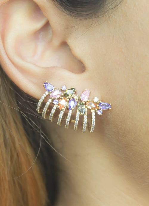 London Climber kõrvarõngad kividega