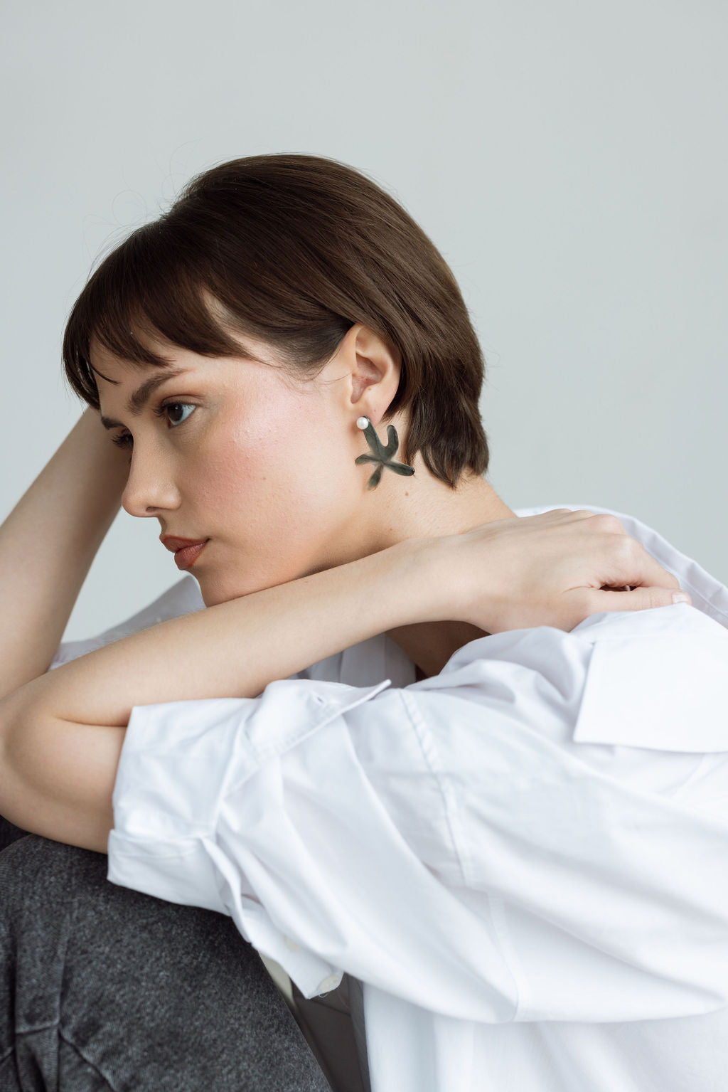 Moana meritähega kõrvarõngad 