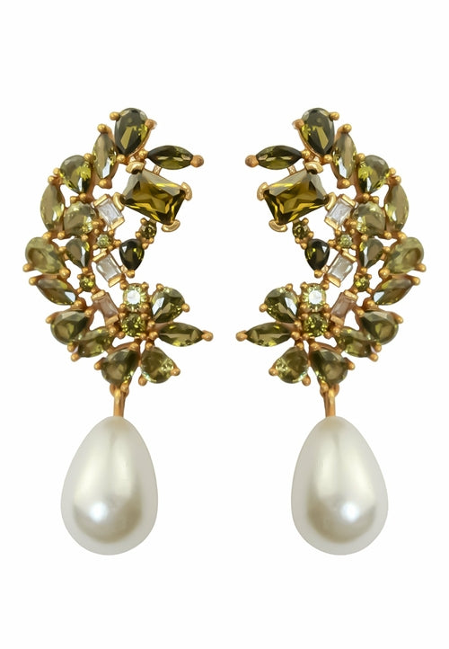 Golden Frosty Pearl kõrvarõngad