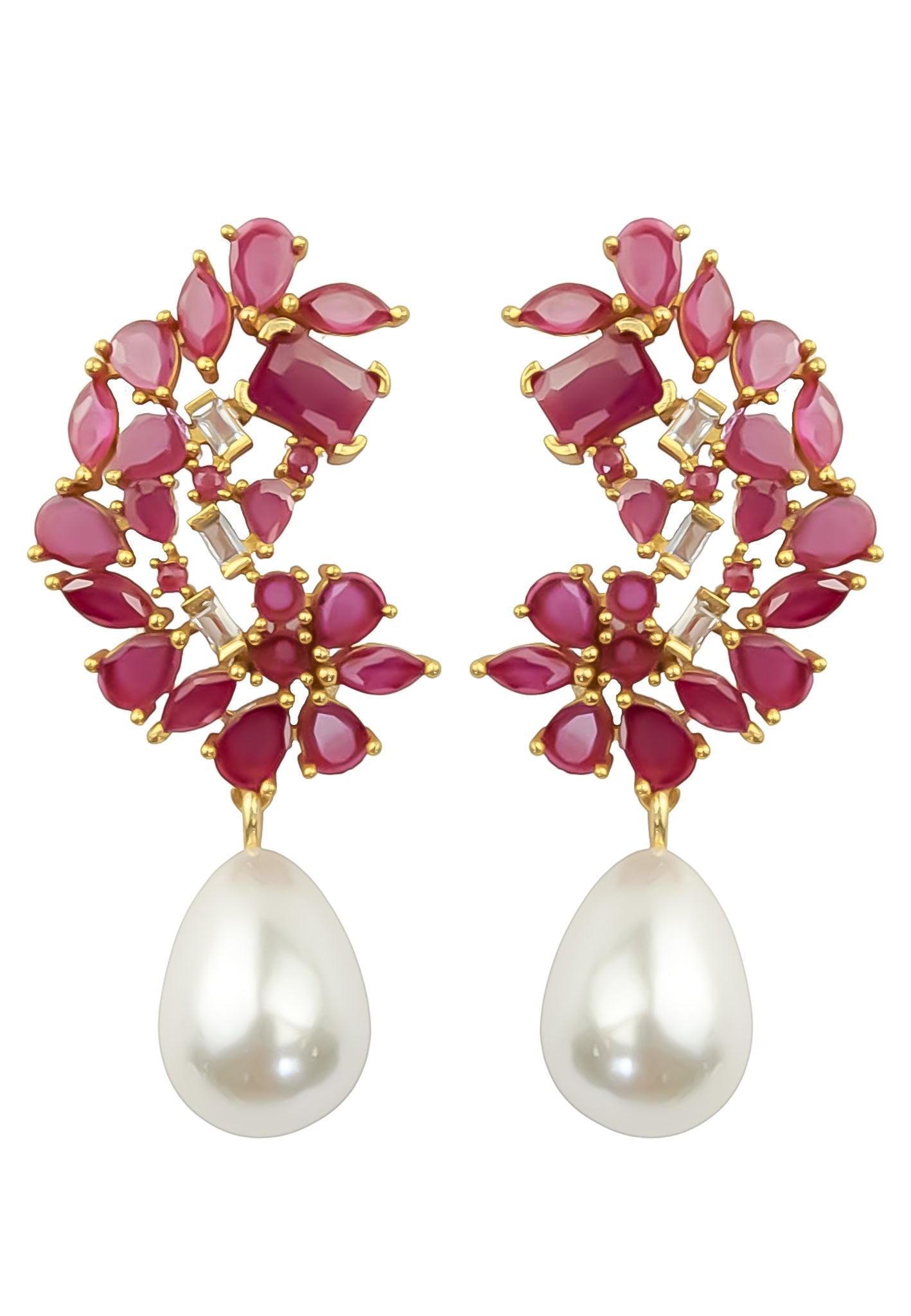 Golden Frosty Pearl kõrvarõngad