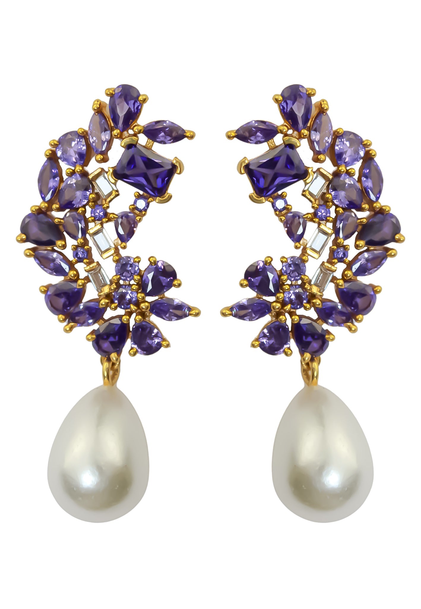 Golden Frosty Pearl kõrvarõngad