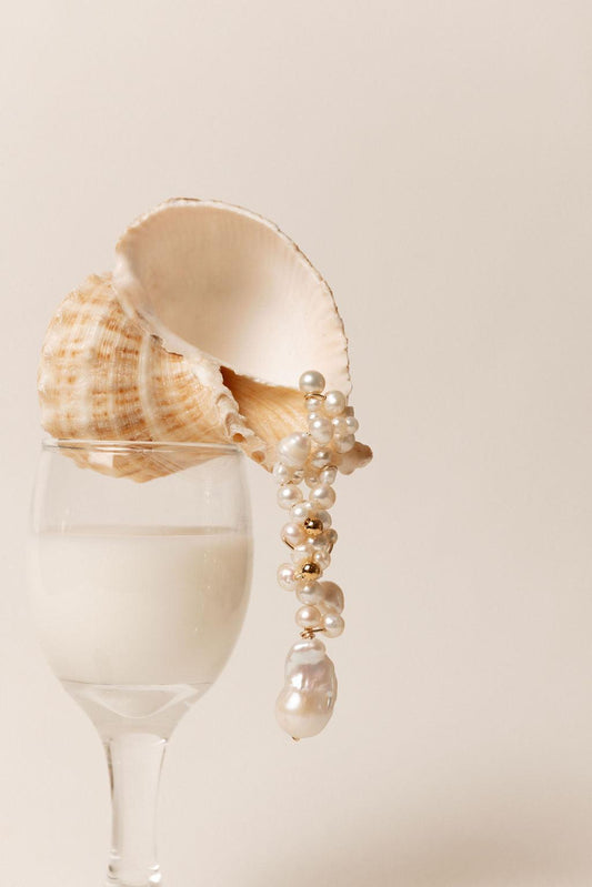 Max pikad kõrvarõngad pärlitega